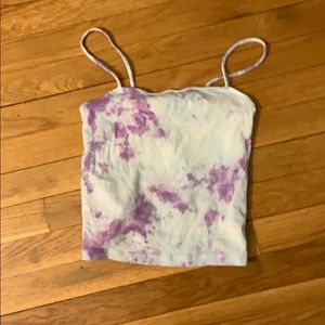 Xs tie-dye cropped tank top